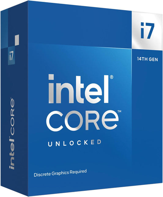 Intel Core i7-14700KF - Core i7 14th Gen 20-Core LGA 1700 125W None Integrated Graphics Desktop Processor CPU